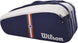 WR8026001001 Wilson Roland Garros Super Tour 9 Pack Tennis Bag (Navy/White/Clay)