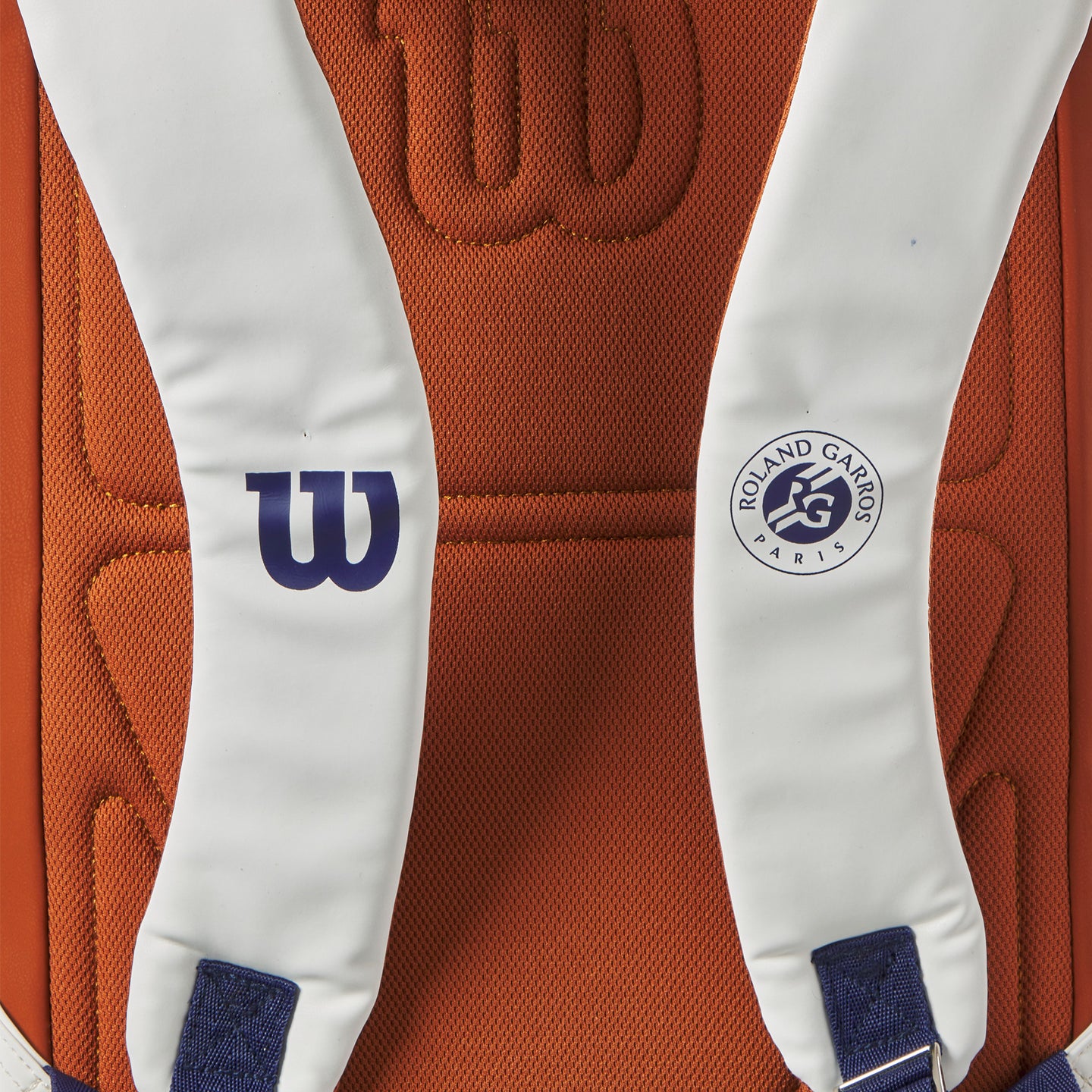 WR8026101001 Wilson Roland Garros Super Tour Tennis Backpack (Navy/White/Clay)