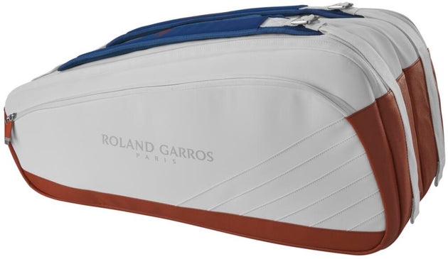 WR8030801 Wilson Roland-Garros Super Tour 9 Pack Tennis Bag (Cream/Clay)