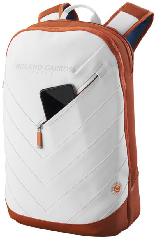 WR8030901 Wilson Roland-Garros Super Tour Tennis Backpack (Cream/Clay)