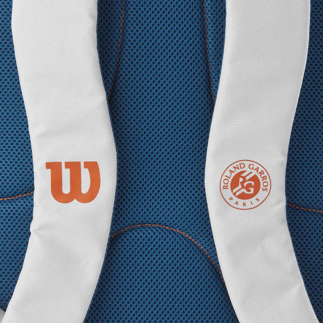 WR8031201 Wilson Roland-Garros Team Tennis Backpack (Cream/Clay/Navy)