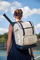 WR8033301001 Wilson 1914 Heritage Tennis Backpack (Cream/Dark Navy)