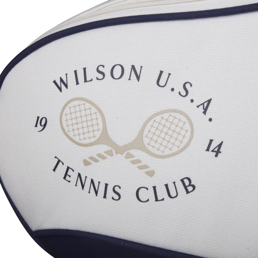 WR8033401001 Wilson 1914 Heritage 12 Pack Tennis Racquet Bag (Cream/Dark Navy)