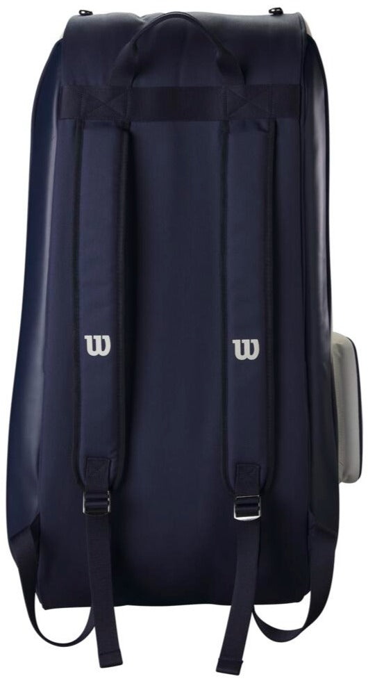 WR8033401001 Wilson 1914 Heritage 12 Pack Tennis Racquet Bag (Cream/Dark Navy)