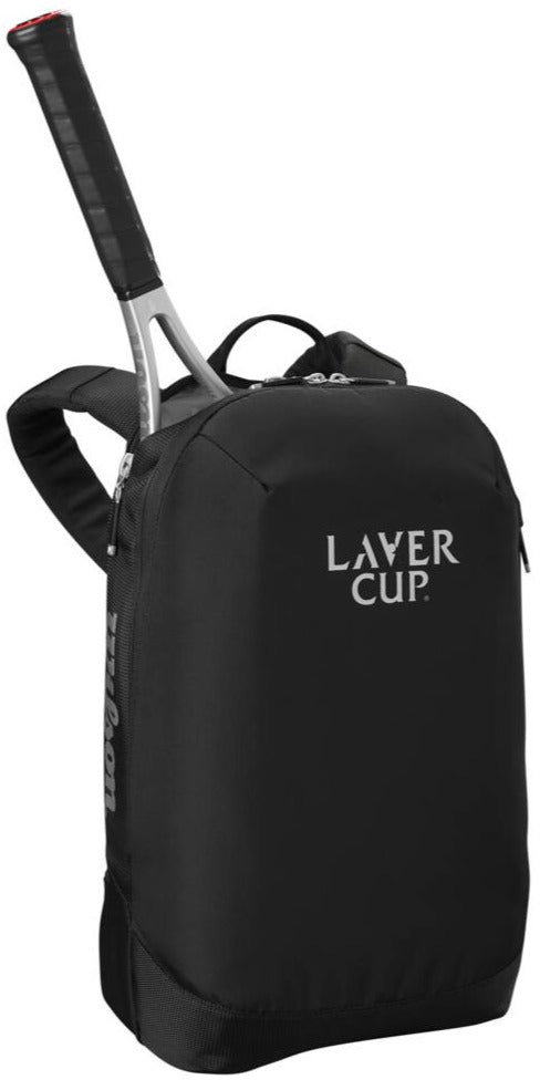 WR159010U-WR8033701001 Wilson Pro Staff X v14 Laver Cup LTD Tennis Racquet Bundled w a Laver Cup Super Tour Backpack