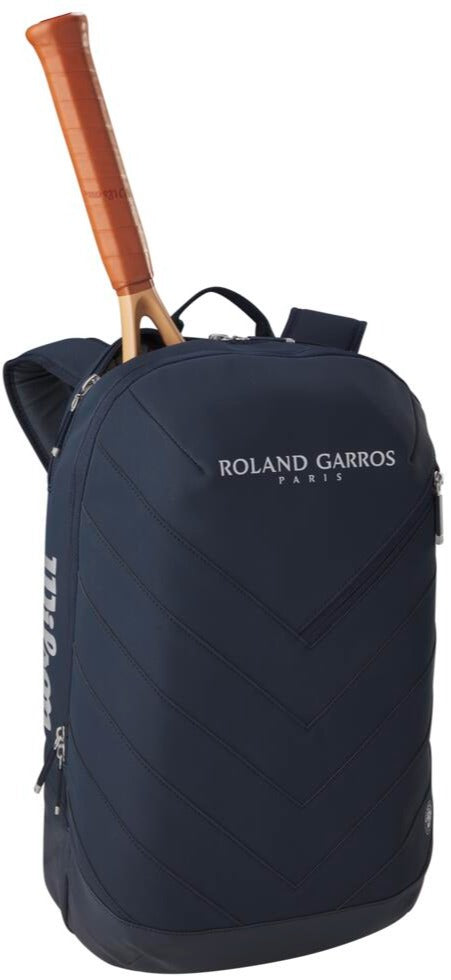 WR8034001 Wilson Roland-Garros Session De Soirée Tennis Backpack (Dark Navy)
