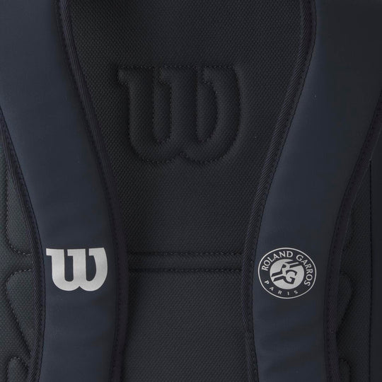 WR8034001 Wilson Roland-Garros Session De Soirée Tennis Backpack (Dark Navy)