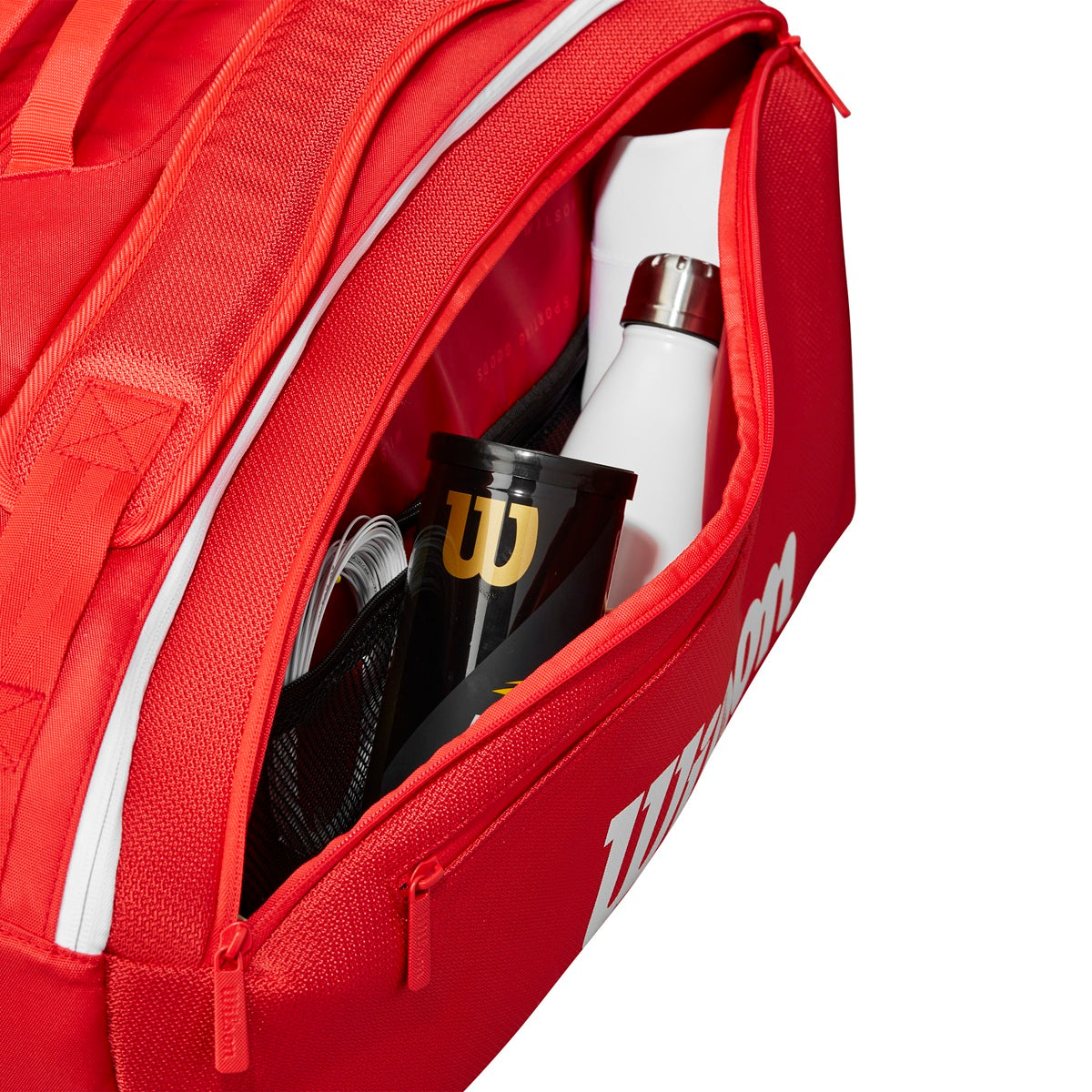 Wilson Super Tour 15 Pack Tennis Bag (Red/White)