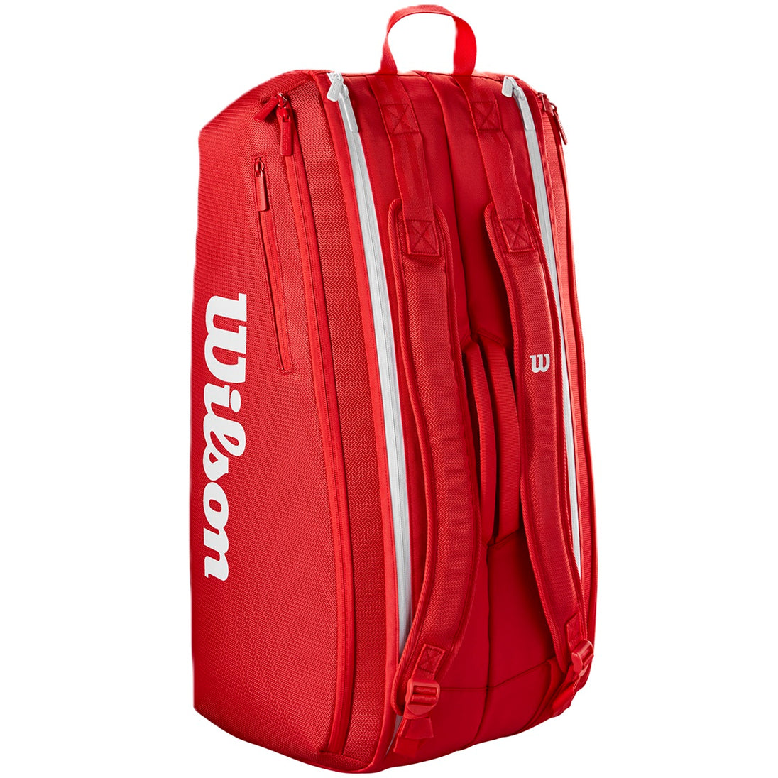 WR8036701001 Wilson Super Tour 9 Pack Tennis Bag (Red/White)