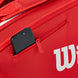 WR8036801001 Wilson Super Tour 6 Pack Tennis Bag (Red/White)