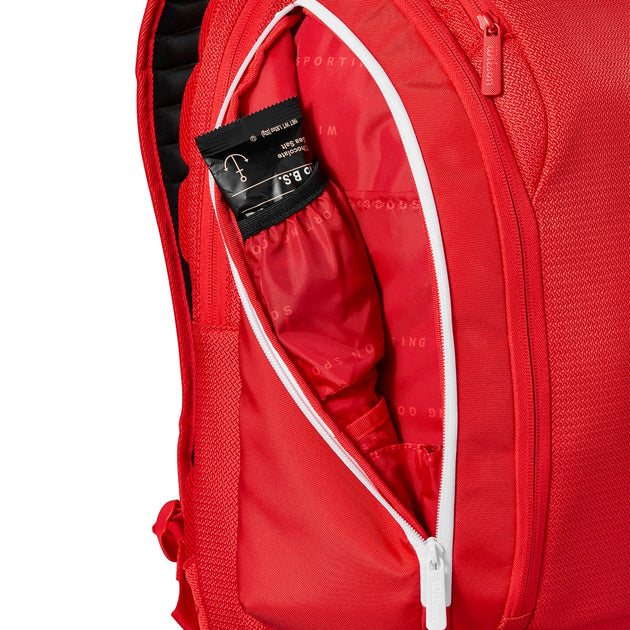 WR8036901001 Wilson Super Tour Tennis Backpack (Red/White)