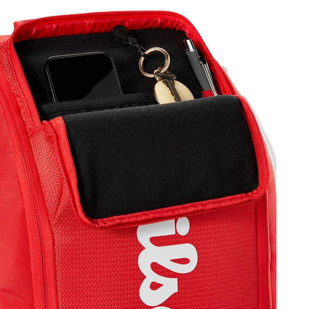 WR8037001001 Wilson Super Tour Tennis Duffle Bag  S (Red)