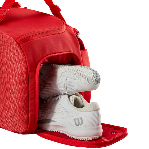WR8037001001 Wilson Super Tour Tennis Duffle Bag  S (Red)