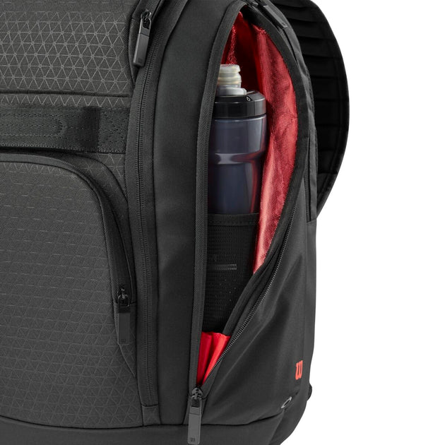WR8037901001 Wilson Clash v3 Super Tour Tennis Backpack (Black/Infrared)