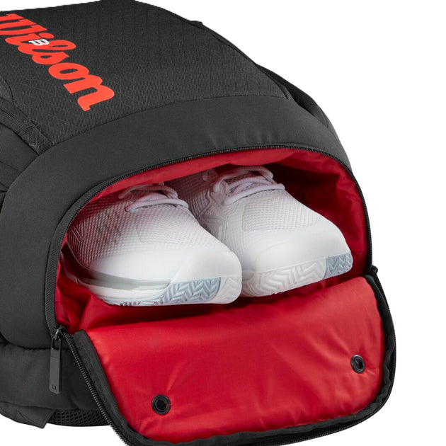 WR8037901001 Wilson Clash v3 Super Tour Tennis Backpack (Black/Infrared)