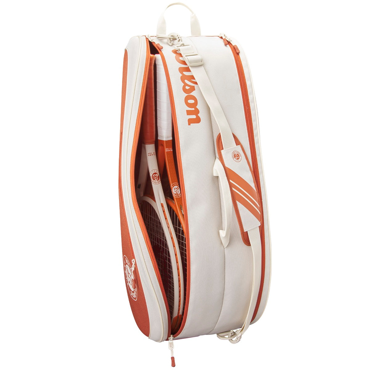 WR8045401001 Wilson Roland-Garros Team 6 Pack Tennis Bag (Cream/Clay)