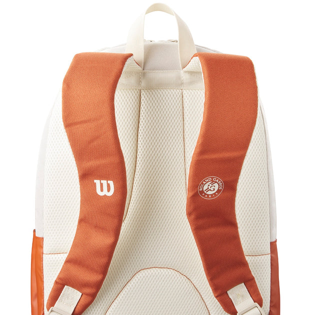 WR8045501001 Wilson Roland-Garros Team Tennis Backpack (Cream/Clay)
