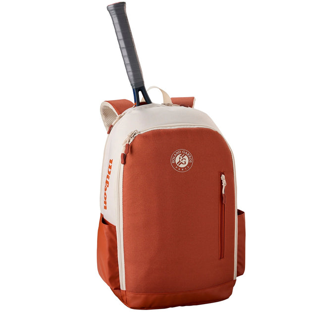 WR8045501001 Wilson Roland-Garros Team Tennis Backpack (Cream/Clay)