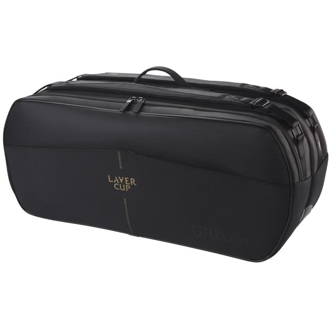 WR8048601001 Wilson RF Tournament Laver Cup 9 Pack Tennis Bag (Black)