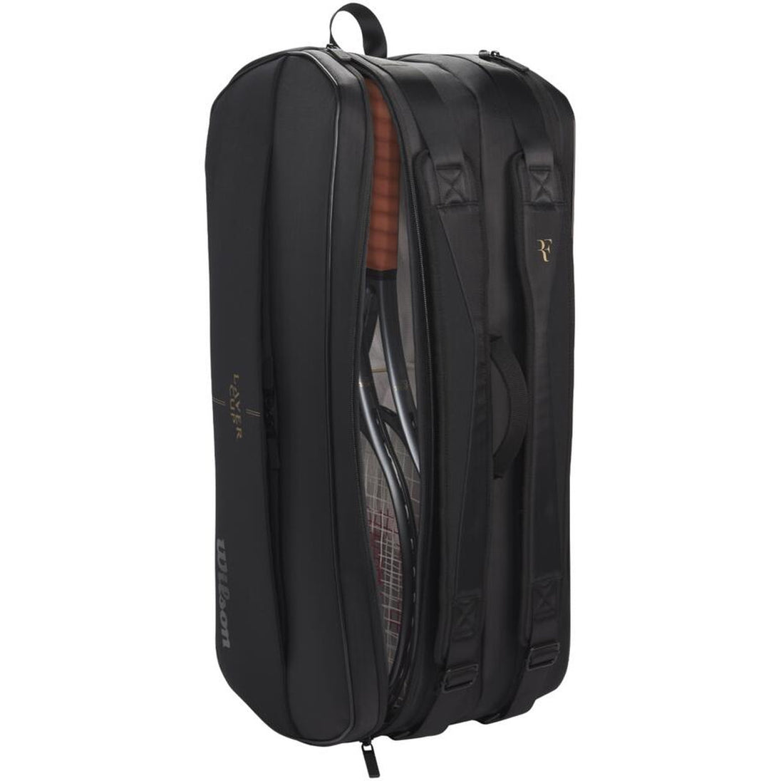 WR8048601001 Wilson RF Tournament Laver Cup 9 Pack Tennis Bag (Black)