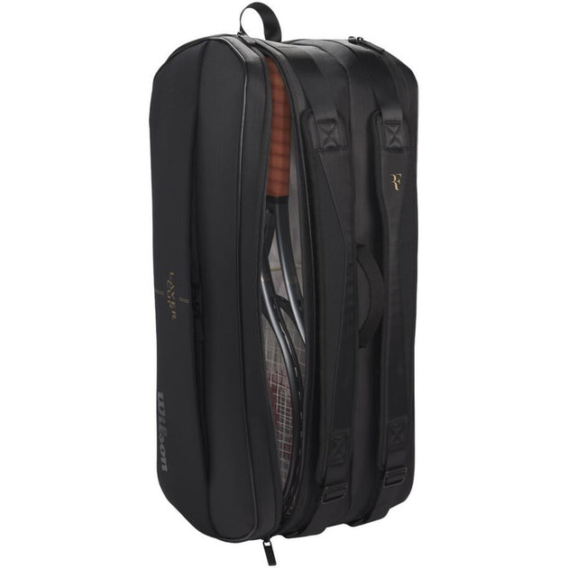 WR8048601001 Wilson RF Tournament Laver Cup 9 Pack Tennis Bag (Black)
