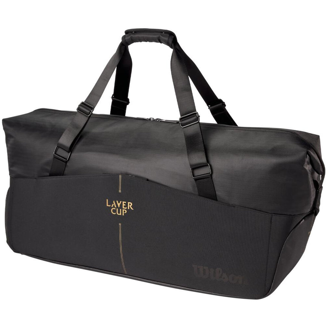 WR8048801001 Wilson RF Practice Laver Cup 6 Pack Tennis Duffel Bag (Black)