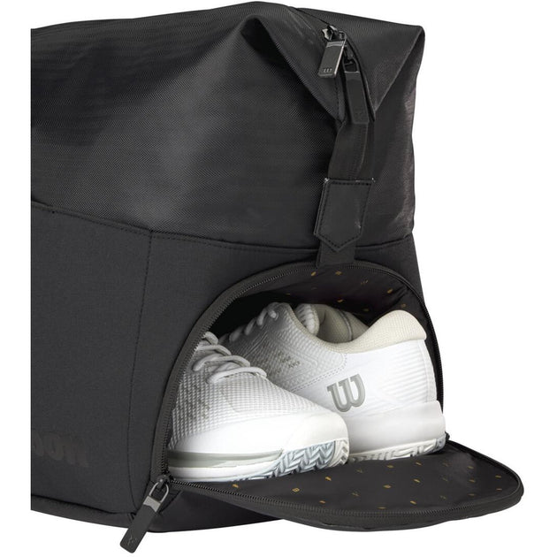 WR8048801001 Wilson RF Practice Laver Cup 6 Pack Tennis Duffel Bag (Black)
