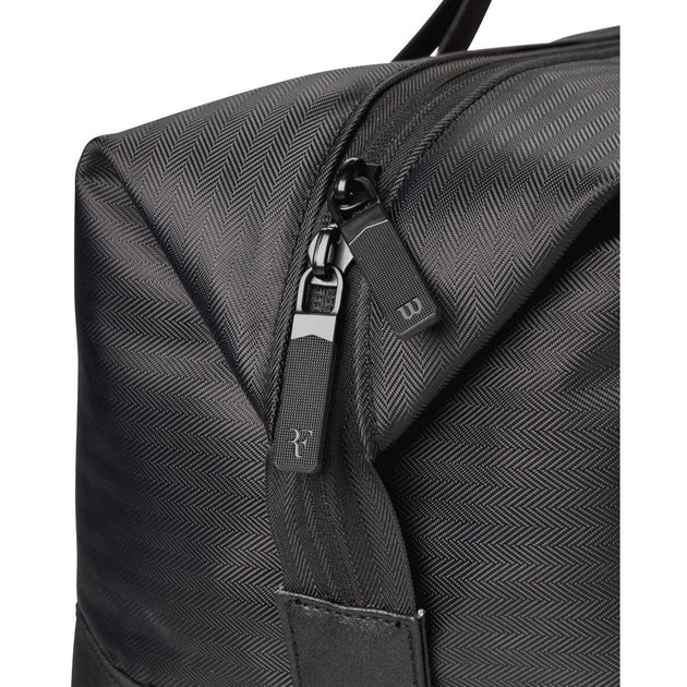 WR8048801001 Wilson RF Practice Laver Cup 6 Pack Tennis Duffel Bag (Black)