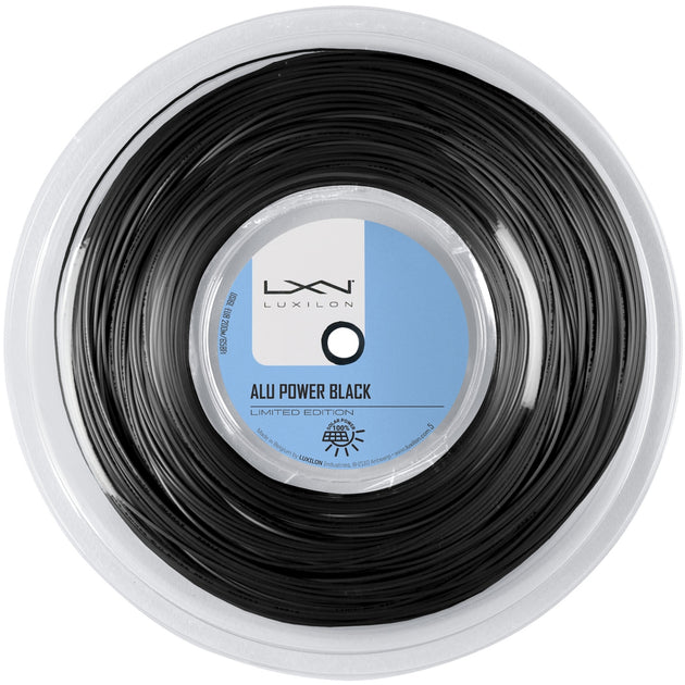 WR8307001 Luxilon ALU Power Black Tennis String Reel Limited Edition
