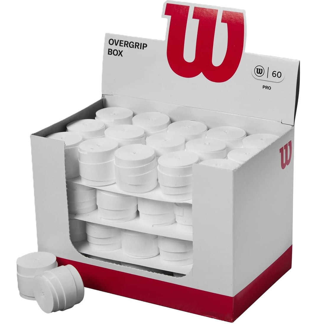WR8438201001 Wilson Pro Overgrip 60-Pack (White)