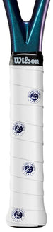 WR8442601 Wilson Roland-Garros Tennis Overgrip 3 Pack (White/Blue)