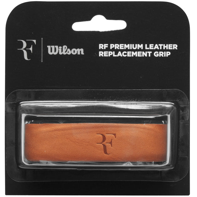 WR8444301001 Wilson RF Premium Leather Replacement Grip (Brown)