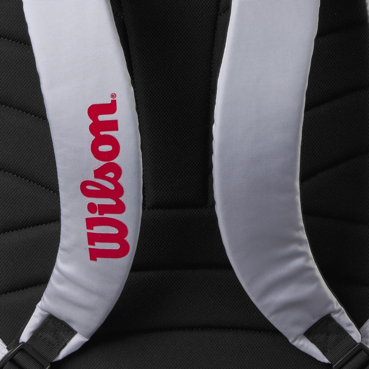 WR8905701001 Wilson Pickleball Backpack (Gray/Red)