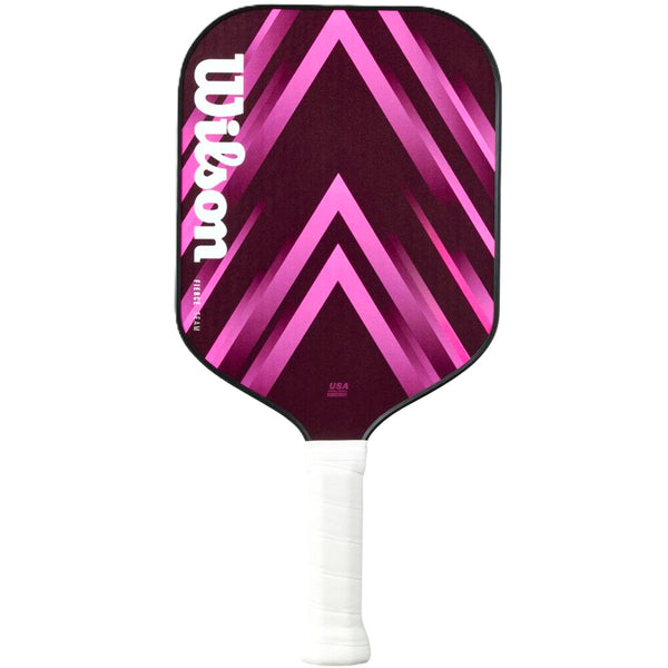 WR89138011U Wilson Fierce Team V2 Pickleball Paddle (Black/Pink)