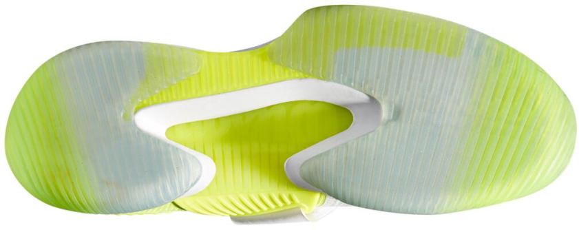 WRS327430 Wilson Men's Kaos Mirage Tennis Shoes (White/Safety Yellow/Soothing Sea)