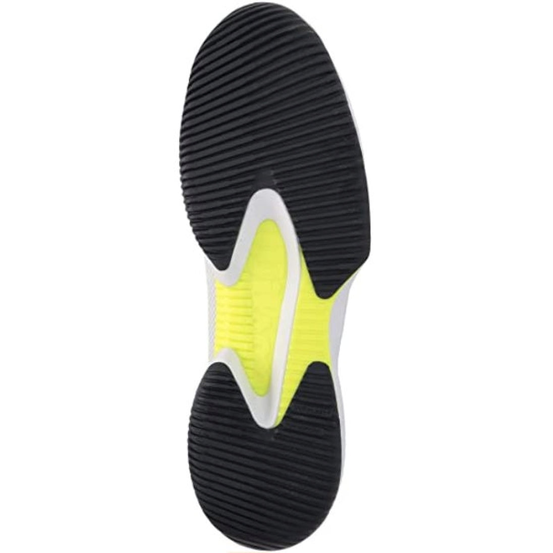 WRS327520 Wilson Men's KAOS Swift Tennis Shoes (White/Outerspace/Safety Yellow)