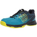 WRS327910 Wilson KAOS Junior QL Tennis Shoes (Barrier Reef/Navy Blazer/Lime Popsicle)