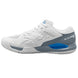 WRS329260U Wilson Men's Rush Pro ACE Pickler Pickleball Shoes (White/Stormy Weather/Classic Blue) - Left