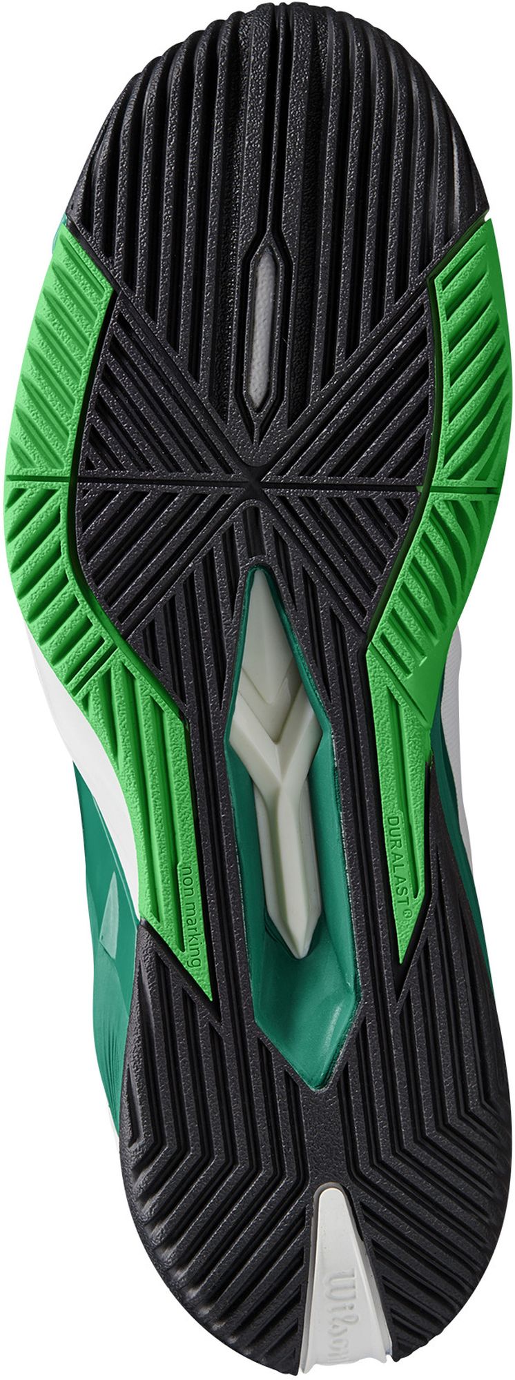WRS330660U Wilson Men's Rush Pro 4.0 Tennis Shoes (White/Bosphorus/Green)