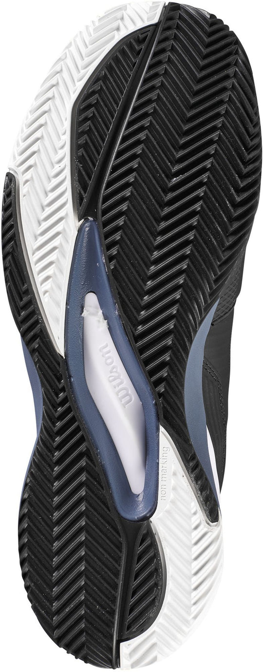 Wilson Men's Rush Pro Ace Clay Court Tennis Shoes (Black/China Blue/White)