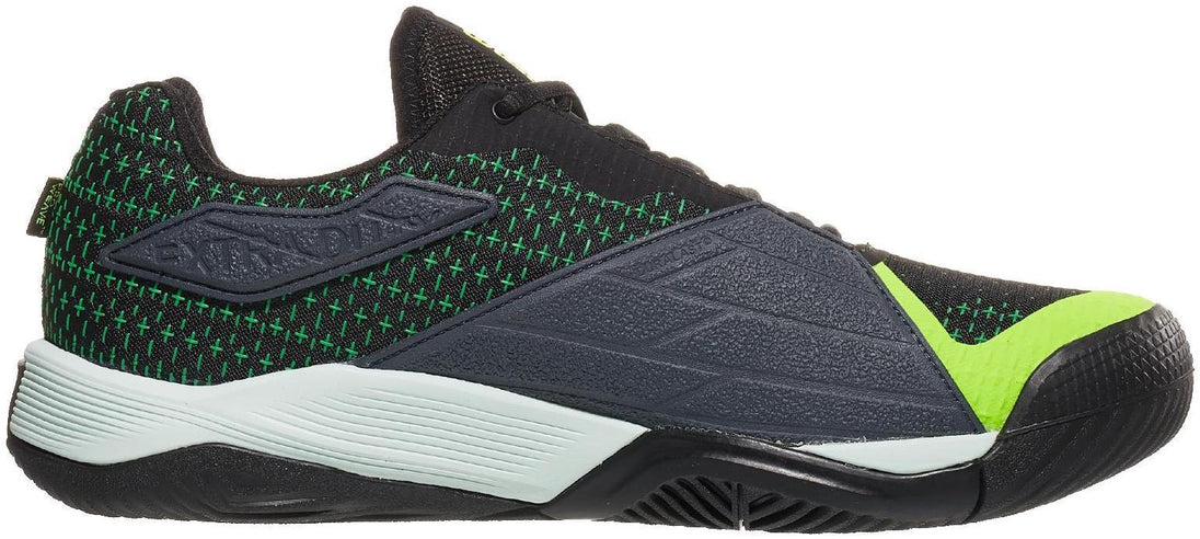 WRS332380U Wilson Men's Rush Pro Extra Duty Tennis Shoes (Black/Safety Yellow/Green Gecko)