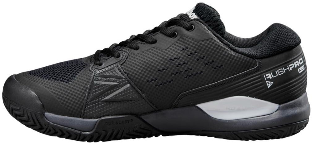 WRS332720U Wilson Men's Rush Pro ACE Tennis Shoes (Black/Ombre Blue/White)