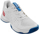WRS333000U Wilson Junior Rush Pro L Tennis Shoes (White/Deja Vu Blue/Wilson Red)