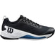 WRS333150U Wilson Men's Rush Pro 4.5 Tennis Shoes (Black/White/Ensign Blue)