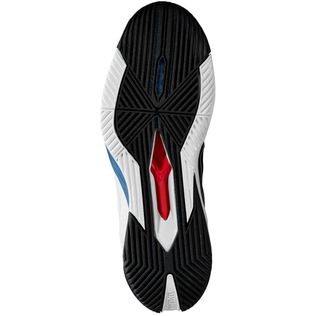 WRS333150U Wilson Men's Rush Pro 4.5 Tennis Shoes (Black/White/Ensign Blue)