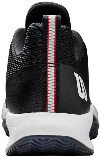 WRS333210U Wilson Men's Rush Pro Lite Tennis Shoe (Black/Ebony/White)
