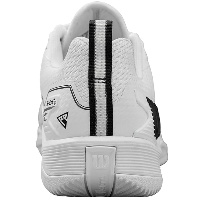 WRS333540U Wilson Men's Rush Pro 4.5 Tennis Shoes (White/White/Black)