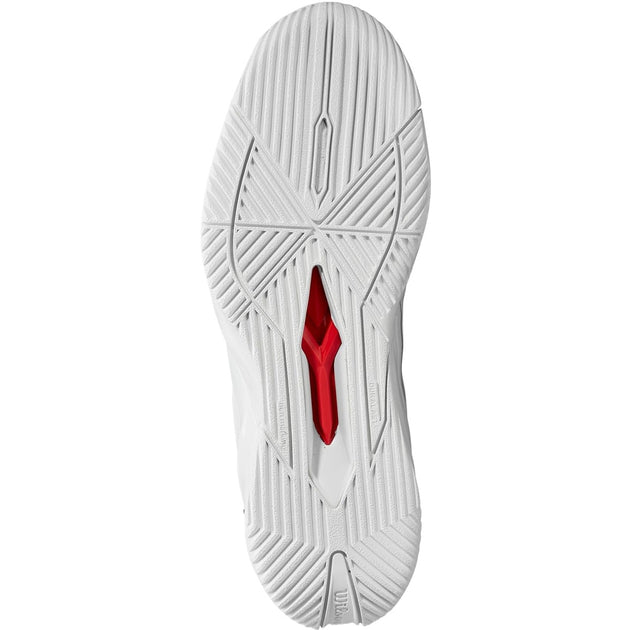 WRS333540U Wilson Men's Rush Pro 4.5 Tennis Shoes (White/White/Black)