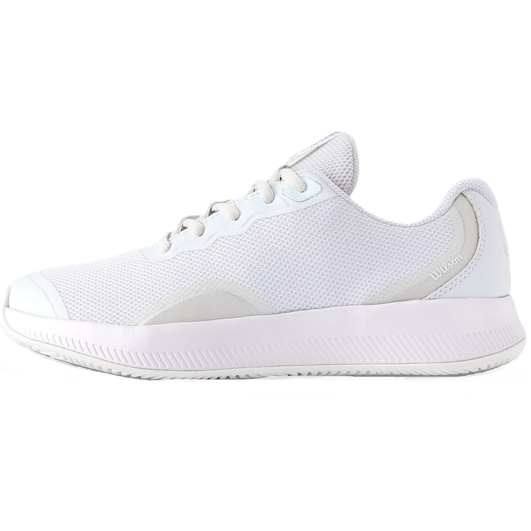 WRS334450U Wilson Women's Intrigue Lite Tennis Shoes (White/White/Silver)