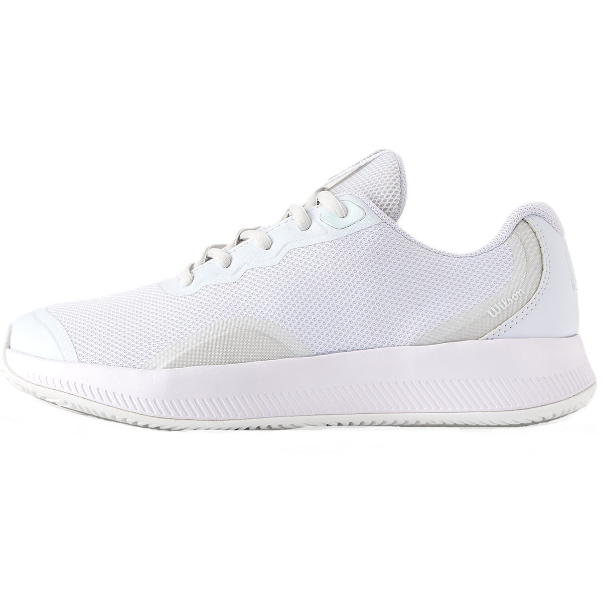 WRS334450U Wilson Women's Intrigue Lite Tennis Shoes (White/White/Silver)